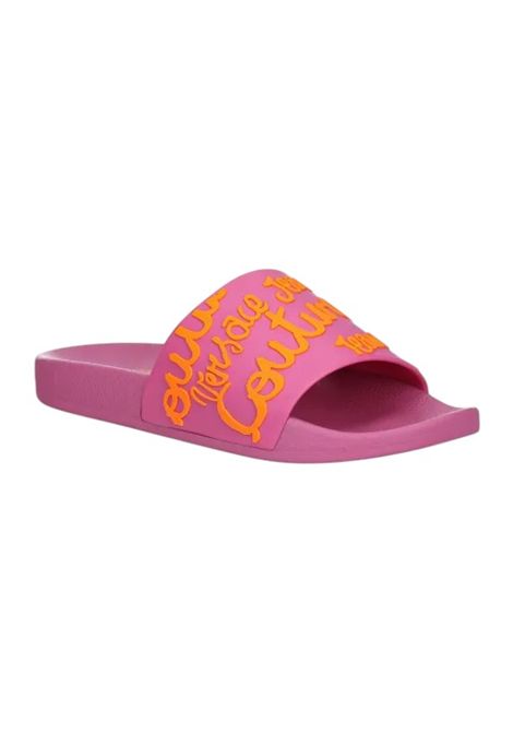 Shelly slides with logo VERSACE JEANS COUTURE | slippers | 78VA3SQ1 71352R53